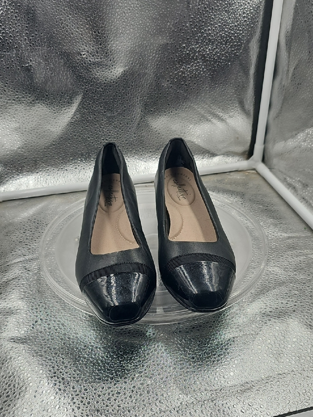 S Black Clarks Collection Flats Size 6​